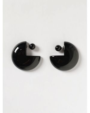 Emporio Armani Marbled Resin Earrings - Black
