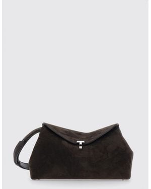 TOTEME Clutch T-Lock De De Ante Con Monograma Metálico - Negro