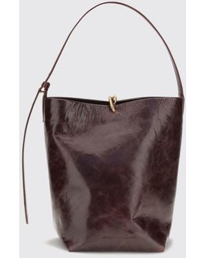 Benedetta Bruzziches Doudou Tout Le Jour Suede Bucket Bag - White