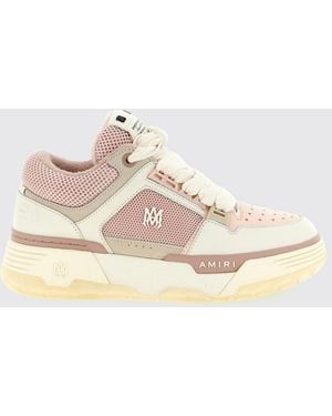 Amiri Ma-1 Low-Top-Sneakers Aus Kalbsleder Mit Monogramm Und Perforierter Spitze - Natur