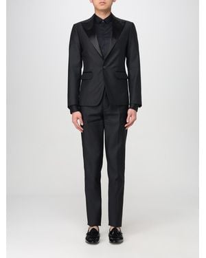 DSquared² Slim Fit Suit Notch Lapel - Black