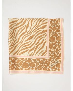 MC2 Saint Barth Animalier Silk Scarf - Natural