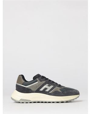 Hogan Hyperlight Suede And Mesh Trainers - White