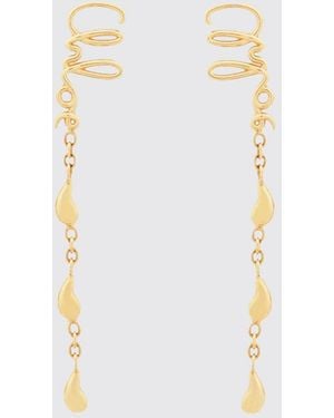 Chloé Chlo&Eacute Pendientes Iconic De Latón - Blanco