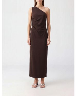 P.A.R.O.S.H. Pingu One-Shoulder Asymmetric Sheath Midi Dress P.A.R.O.S.H - Red