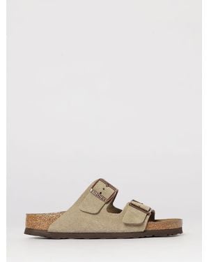 Birkenstock Suede Arizona Sandal - Natural