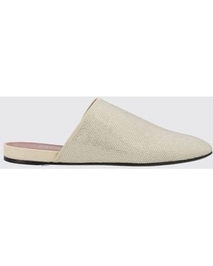 Premiata Suede Mules With Rhinestones - White
