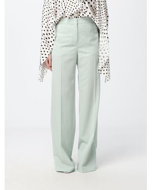 Stella McCartney High-Waisted Wide-Leg Tailored Wool Pants - Blue
