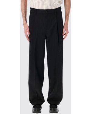 Obey Rayon Blend Wide Leg Trousers - Black