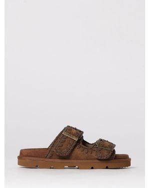 Mou Low Bio Suede Sandal - Brown