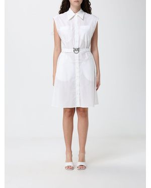 Pinko Cotton Chemisier Dress - White