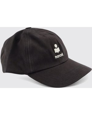 Isabel Marant Tomas Cotton Baseball Cap With Embroidered Logo - Black