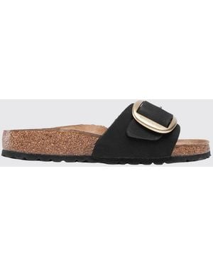 Birkenstock Madrid Big Buckle Nubuck Sandal - White