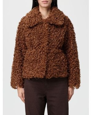 Jakke Synthetic Fur Jacket - Brown