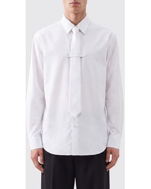 Dries Van Noten Klassisches Hemd Aus Baumwollpopeline Mit Französischem Kragen - Weiß