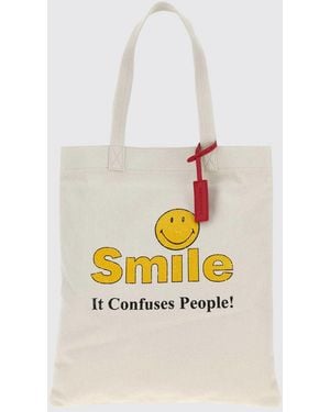 DSquared² Smiley Print Cotton Bag - White