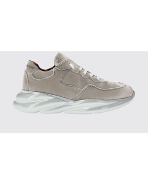Philipp Plein Velvet Low-Top Sneakers With Chunky Sole - White