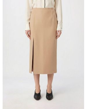 Sportmax Virgin Wool Pencil Skirt - Natural