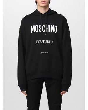 Moschino Sweatshirt With Big Logo - Black