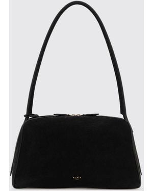 Alaïa Le Bouledogue Nubuck Bag - Black