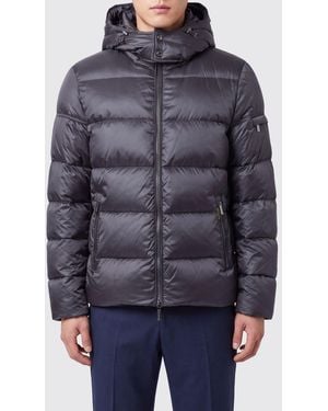 Moorer Brett Water-Repellent Wool And Cashmere Down Jacket With Removable Hood - Blue
