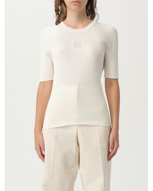 Fendi Maglia A Coste - Neutro