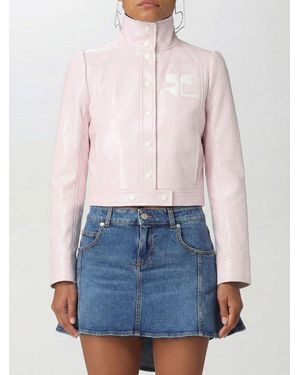 Courreges CourrÈ Ges Patent Leather Jacket - Blue