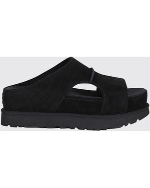UGG Goldenstar Hi Suede Sandal - Black