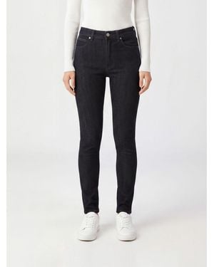 Dondup Vaqueros Skinny De Tiro Alto En Denim De Algodón Stretch - Azul