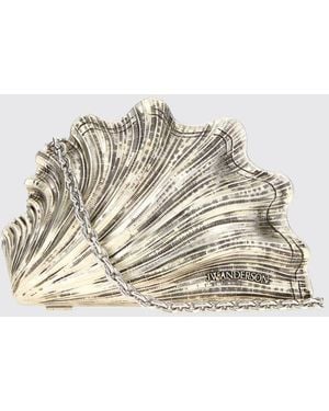 JW Anderson Shell Resin Mini Bag With Metallic Mesh Handle - Natural