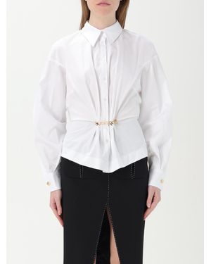 Elisabetta Franchi Striped Button-Up Shirt - White