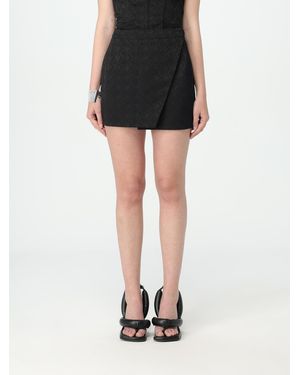 Marine Serre Moon Diamant Jacquard Skirt - Black