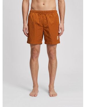 C.P. Company Polyamide Swim Shorts With Elasticated Waist - Orange