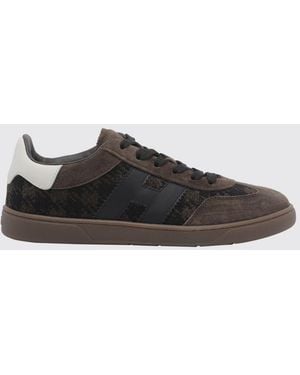 Hogan Zapatillas Deportivas Cool De Piel Y Tejido Jacquard Con Monograma Y Logotipo H - Negro
