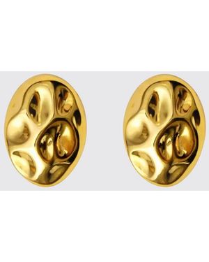 FEDERICA TOSI Oval Stud Earrings - Metallic