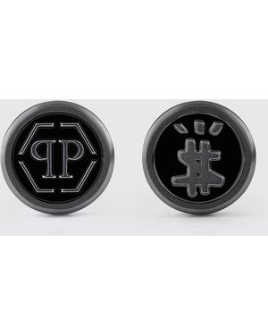 Philipp Plein Gemelli Acciaio Smaltato - Nero