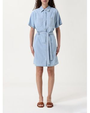 A.P.C. Denim Shirt Dress Belted - Blue