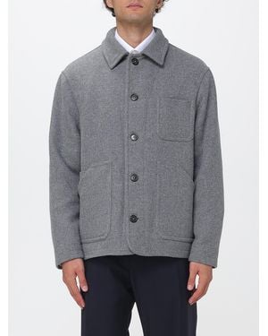 Brooksfield Lässige Hemdjacke Aus Wollmischung Mit Aufgesetzten Vordertaschen - Grau