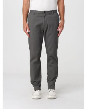 ARMANI EXCHANGE Slim Fit Stretch Cotton Chino Pants With American Pockets - Gray