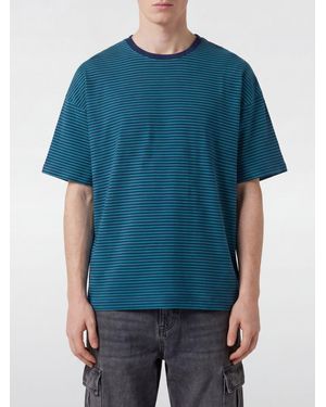 Howlin' Striped Relaxed Fit T-Shirt - Blue