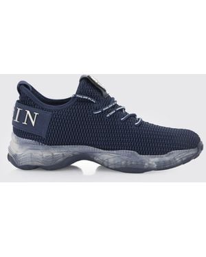 Philipp Plein Low-Top Lace-Up Sneakers - Blue