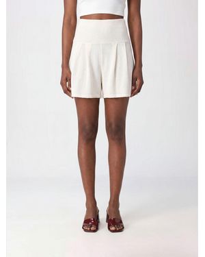 Iv.am High-Waist-Shorts Aus Elastischer Baumwollmischung - Weiß