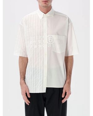 MM6 by Maison Margiela Asymmetric Cotton Shirt - White