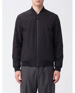 Herno Bomberjacke Aus Technischem Polyester Mit Rippstrickkragen Und -Bündchen - Blau
