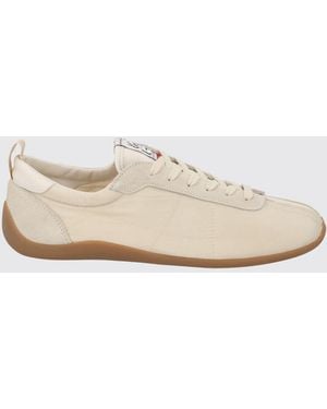 KENZO Striker Zweifarbige Nylon-Sneaker Mit Schnürung Und Runder Kappe - Natur