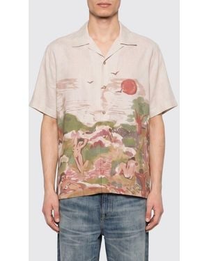 Carne Bollente Cotton And Linen Casual Shirt - Natural