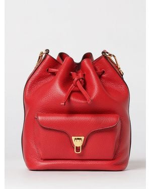 Coccinelle Beat Generation Hammered Leather Bucket Bag