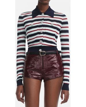 Self-Portrait Cardigan Femme - Bleu