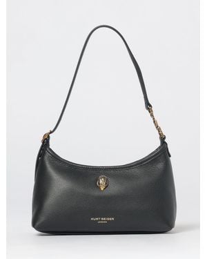 Kurt Geiger Mini Bolso De Hombro De En Piel Granulada Con Asa Ajustable - Negro