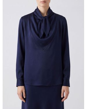 Max Mara Badia Silk Blouse - Blue